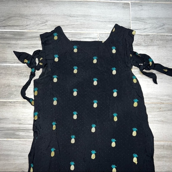 Buffalo David Bitton Black Pineapple Embroidered Oversized Dress, Women’s Small - Picture 2 of 4